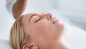 A woman receiving Biorepeel treatment