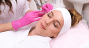 A woman having Dysport treatment 