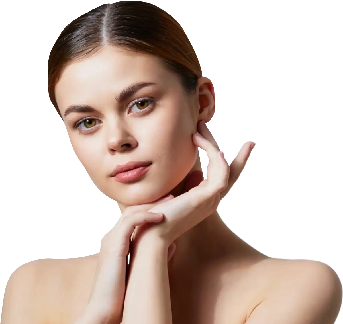 A girl exemplifies beauty & confidence with Med Supply Solutions' top-quality dermal fillers and skin products