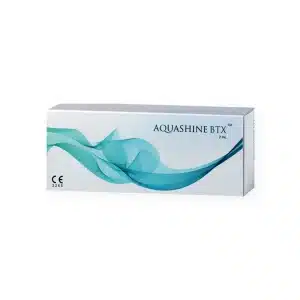 A white rectangular box labeled "REVOFIL AQUASHINE PTX" with a blue and green wave design on the front. The bottom left corner displays a "CE 2265" mark.