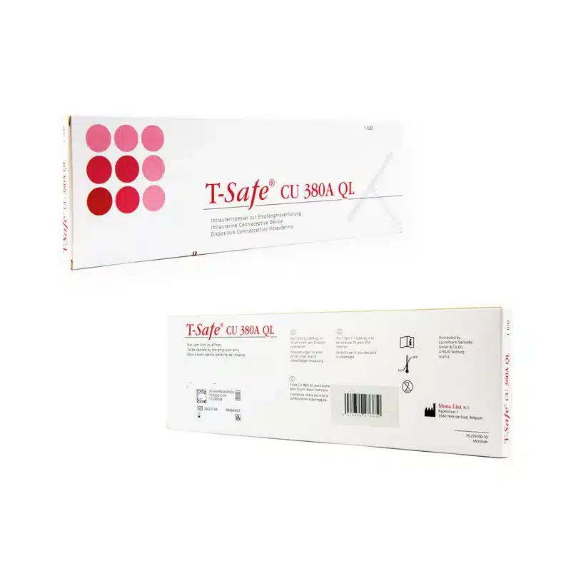 Two white rectangular boxes of SMB® TCu 380A with Safeload are shown. The top box features a series