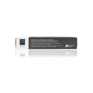 A rectangular white and gray box labeled "SUNEKOS® 200." The packaging includes text detailing its composition, featuring ingredients like hyaluronic acid and amino acids. The Professional Dietetics logo is present on one side. It is reflected on a white surface.