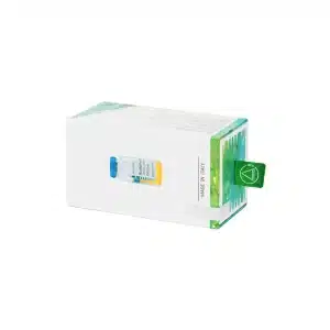 A rectangular, predominantly white box with green accents and a green pull tab. The box features an image of a glass bottle likely containing a liquid product. The text "Made in Italy" is visible on the side of the box. BIOREPEELCL3® FND
