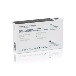 A box labeled "SUNEKOS® PERFORMA" showing both front and back sides. It contains two 3.5ml vials for professional medical use only. The box has multilingual content descriptions and various symbols. Contact information and manufacturing details are provided.