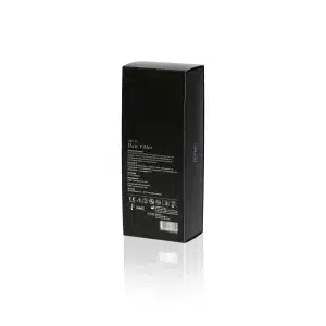 A black rectangular DR. CYJ HAIR FILLER 2x1ml box standing upright against a white background. The box has text and symbols on one side, including product information and usage instructions. The surface is glossy, and there is a subtle reflection beneath the box.
