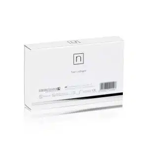 A white rectangular box labeled "NITHYA ENDLESS BEAUTY" with minimalist black text and design elements. The front shows branding and regulatory information, including barcodes and safety icons. The overall design is clean and professional, with a focus on simplicity.