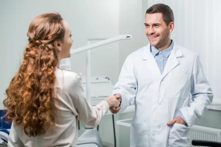 doctor patient handshake