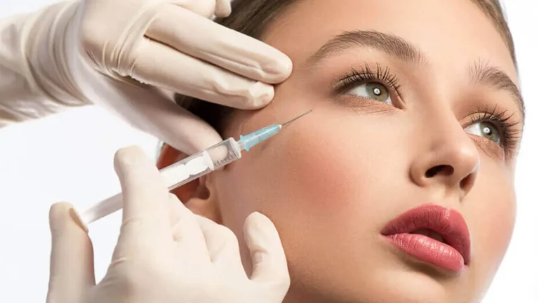 Facial injection.