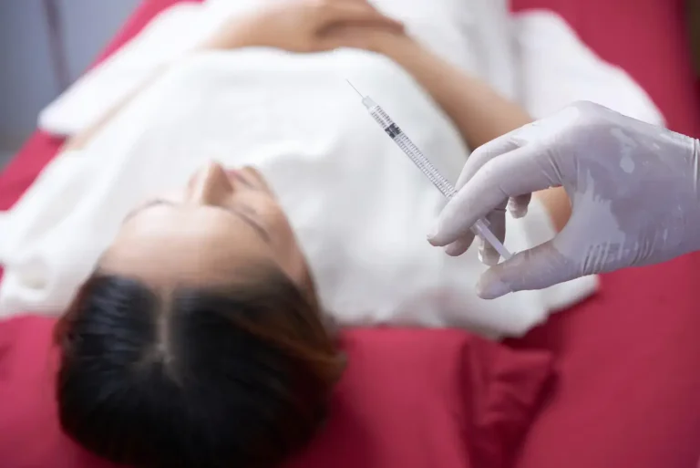 Facial injection.