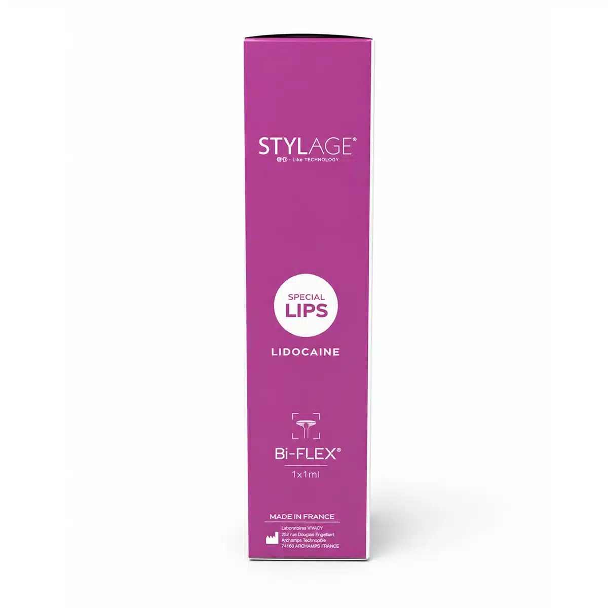Stylage Special Lips with Lidocaine Bi-Flex 1x1ml packaging.