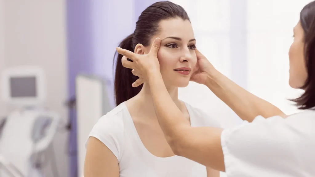 Aesthetic practitioner preparing a patient for Botox treatment and cost planning